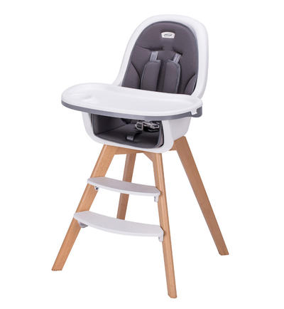 Wooden restaurant baby high chair HC-001DS